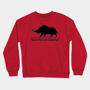 Coelodonta antiquitatis (Woolly Rhinoceros) Back Design Crewneck Sweatshirt